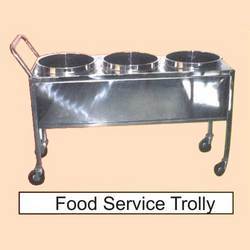 Food Service Trolley - Stainless Steel , Durable Design for Hospitals and Restaurants