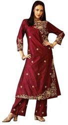 Embroidered Salwar Kameez - Premium Cotton Blend, Elegant Neat Stitching & Fine Fittings