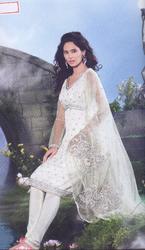 White Embroidered Salwar Suits