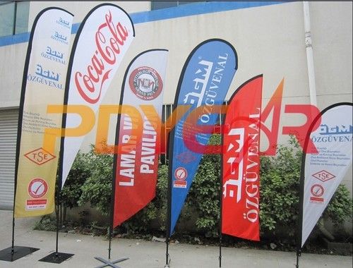 Feather Flag - Fiberglass Poles Up to 518.3cm Height | Durable 110g Polyester, Vivid Dye Sublimation Printing, Rotating Steel Base Options