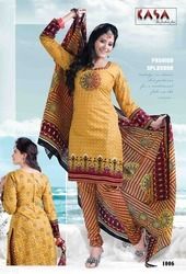 Kasa Fancy Cotton Ladies Suit