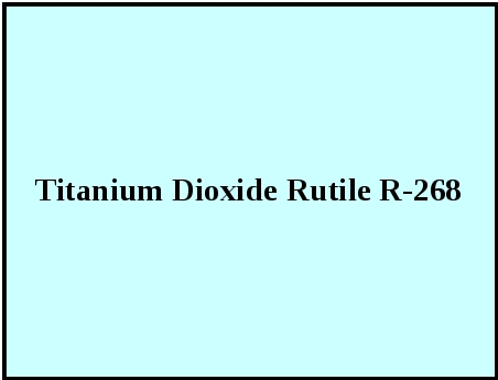 Titanium Dioxide Rutile R-268 By Pangang Titanium Industry Co.,ltd