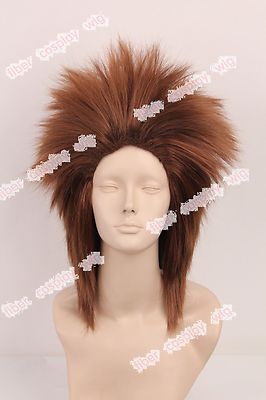Brown Medium Super Spiky Wig