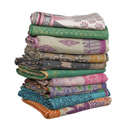 Vintage Kantha Handmade Quilt