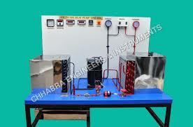 Heat Pump Test Rig - Hermetically Sealed 1 Ton Compressor, Digital Flow Measurement, 9 Channel Temperature Indicator , Energy Measurement Features