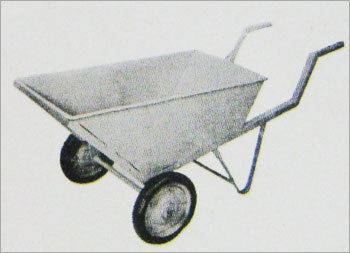 Double Wheel Barrow - Heavy-Duty Steel Frame, Ergonomic Design for Efficient Handling