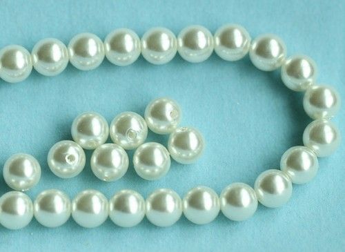 Imitation Pearl - 10mm Perforate Round ABS Beads, Any Color Available