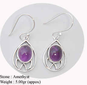 Amethyst Stone Earring