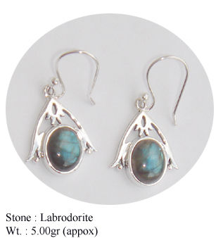 Labrodorite Stone Traditional Earring