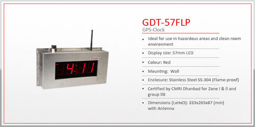 Flame Proof Gps Clock With 57mm