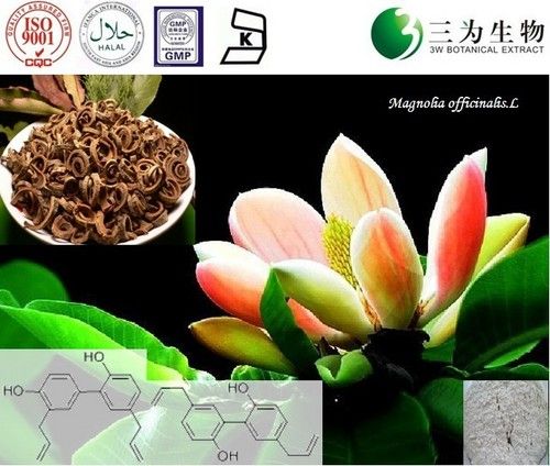 Magnolia Bark Extract, 10~95% Magnolol and Honokiol