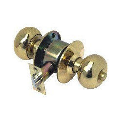 Cylindrical Locks Brass Polish Finish