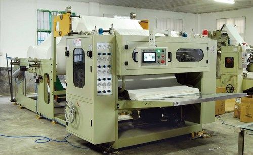 Box-Drawing Facial Tissue Folding And Cutting Machine