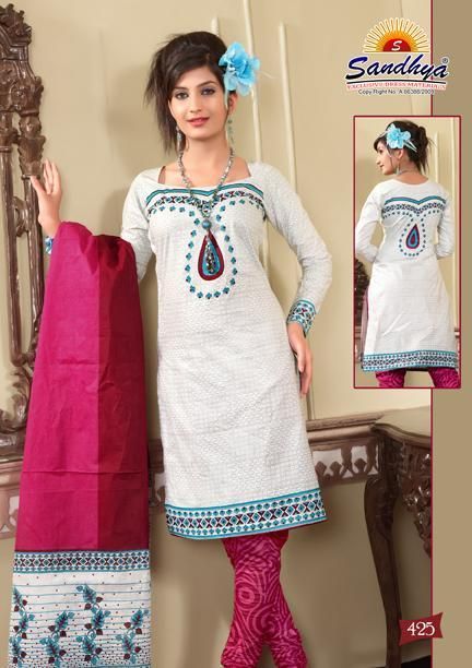 Cotton Printed Unstich Suit Dupatta