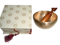 Singing Bowl With Handmade Paper Gift Box