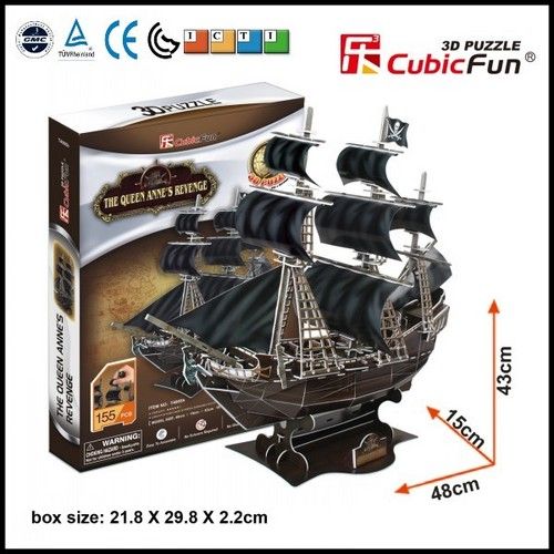 3D Puzzle Game Ship Model