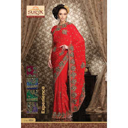 Chiffon Jacquard Fancy Sarees