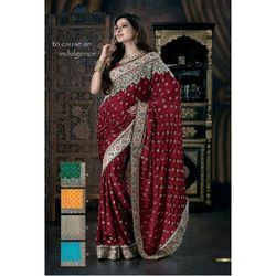 Jacquard Designer Border Sarees