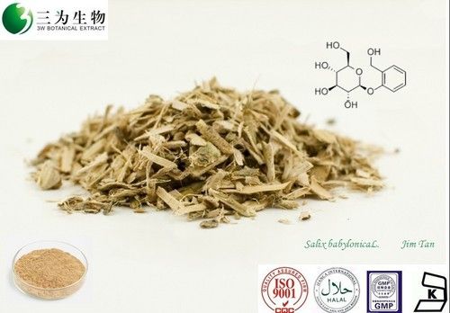 White Willow Bark Extract, 10~98% Salicin, 84082-82-6, 138-52-3