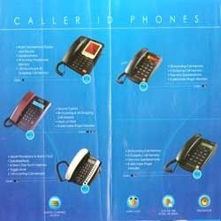 Caller ID Phones - Blue Backlit LCD, In-Use LED Indicator, Anti-Line Tapping Features, Available in Black, Blue, Red