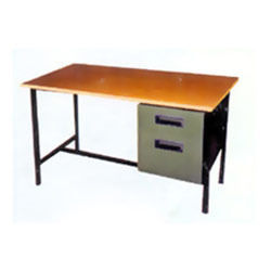 Steel Tables With Wooden Top