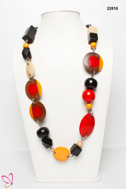 Geometrical Resin Beads Necklace Gender: Women