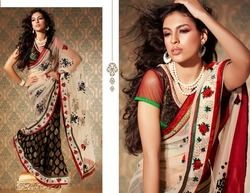 Indian Party Wear Embroidery Saree