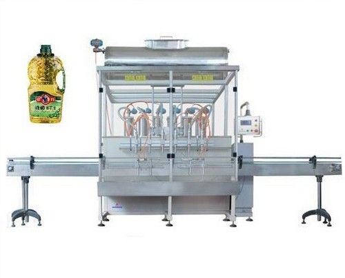 Automatic Oil Bottle Filling Machine - Stainless Steel, Electric Servo Drive Technology | High Precision Volumetric Measurement, User-Selectable Operating Directions, Foam-Reducing Lifting Speed Adjustment