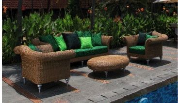 Wicker Sofa Set Classic