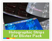 Holographic Strip For Blister Pack