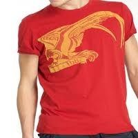 Men Embroidered Red T-Shirt