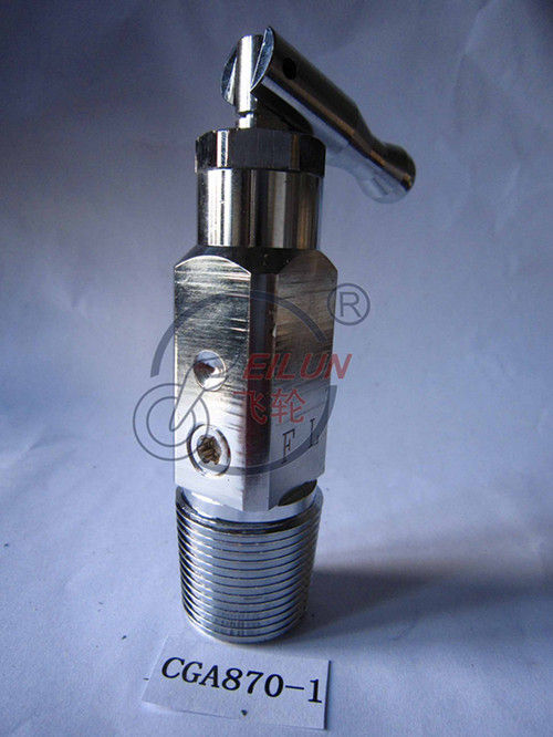 Valve CGA870-1 For Oxygen Cylinder Plate Chrome