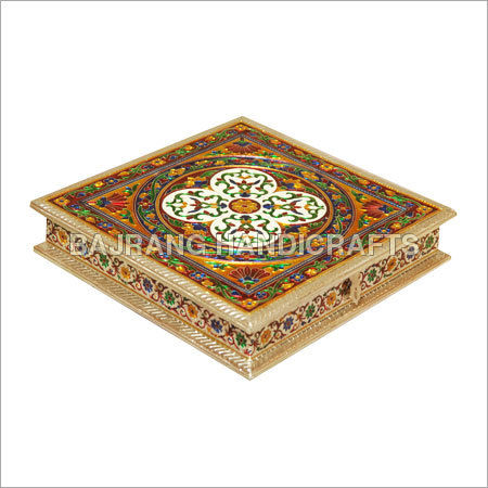 Carved Handcrafted Rangoli Box