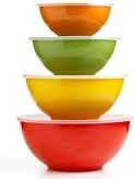 Deep Mixing Bowl With Plastic Lid