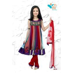 Kids Silk Churidar Suits