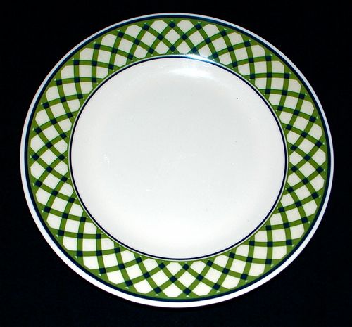 Melamine Striped Plates