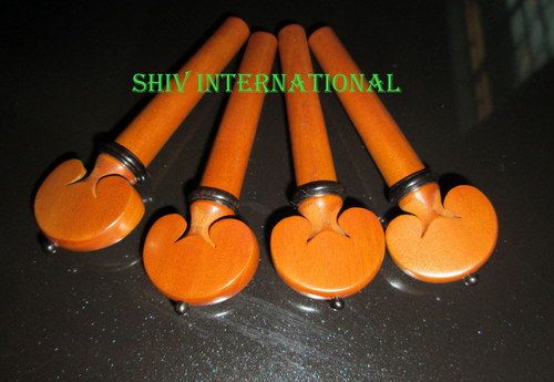 Violin Boxwood Heart Pegs