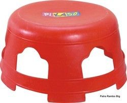 Red Color Round Plastic Stool