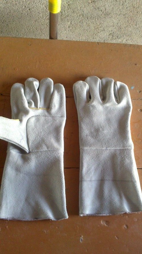 Metal Industrial Leather Handgloves