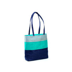 Multi Stripe Jute Bag