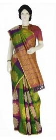 Colorful Kanchipuram Saree