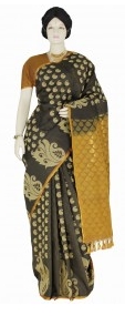 Designer Black Kanchipuram Saree