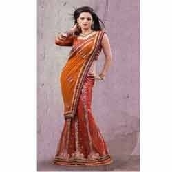 Georgette Net Lehenga Sarees