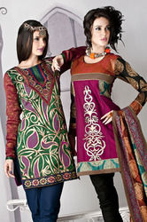 Embroidered Womens Tops - Cotton Blend Fabric, Intricate Floral Designs, All-Season Style