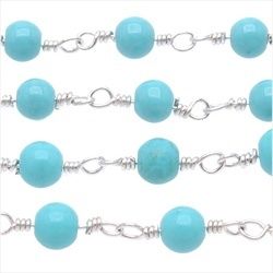 Turquoise Wrapped Chain