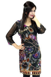 Digital Printed Kurtis - Premium Quality Fabric, Customizable Sizes and Designs, Vibrant Colors