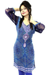 Ladies Blue Designer Kurtis