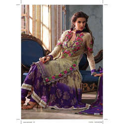 Ladies Partywear Silk Designer Suit