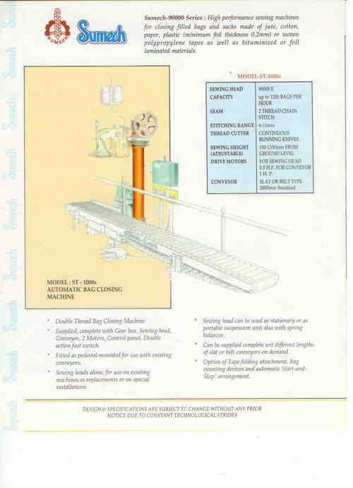 Bag Closing And Stitching Machines Application: For Toughened Glass