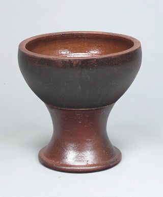 Terracotta Bowl with Pedestal